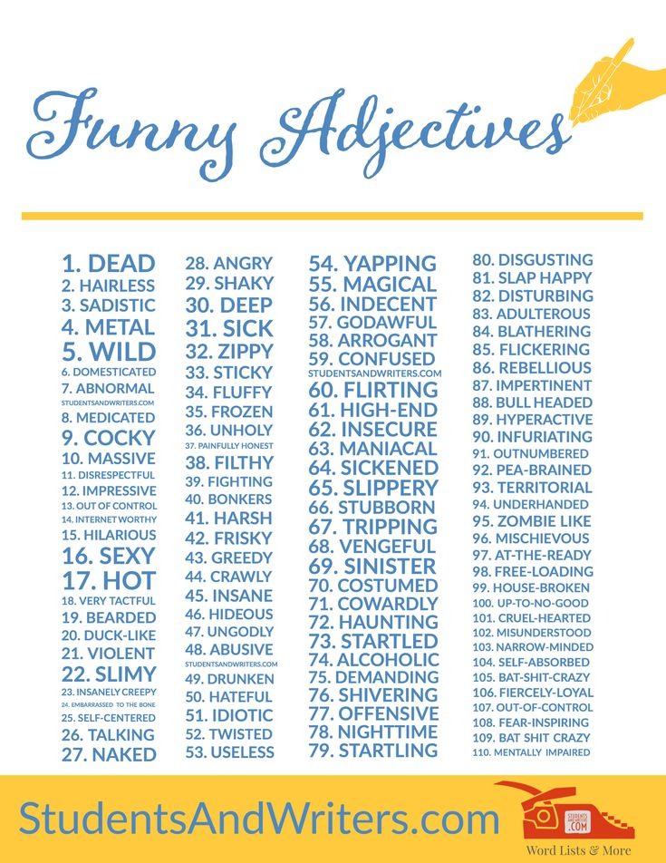 Funny Mad Libs Word Lists Adjectives Nouns And Verbs Students And 
