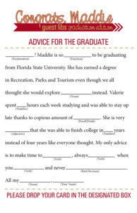 GRAD LIBS Graduation Mad Libs