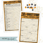 Halloween Mad Libs TEEN Halloween Game Ghost Story Etsy