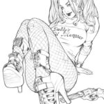 Harley Quinn By Elias Chatzoudis Coloring Pages Printable