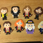 Harry Potter Characters Perler Bead Pin Magnet Keychain Etsy