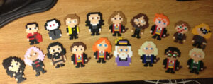 Harry Potter Characters Perler Bead Pin Magnet Keychain Etsy