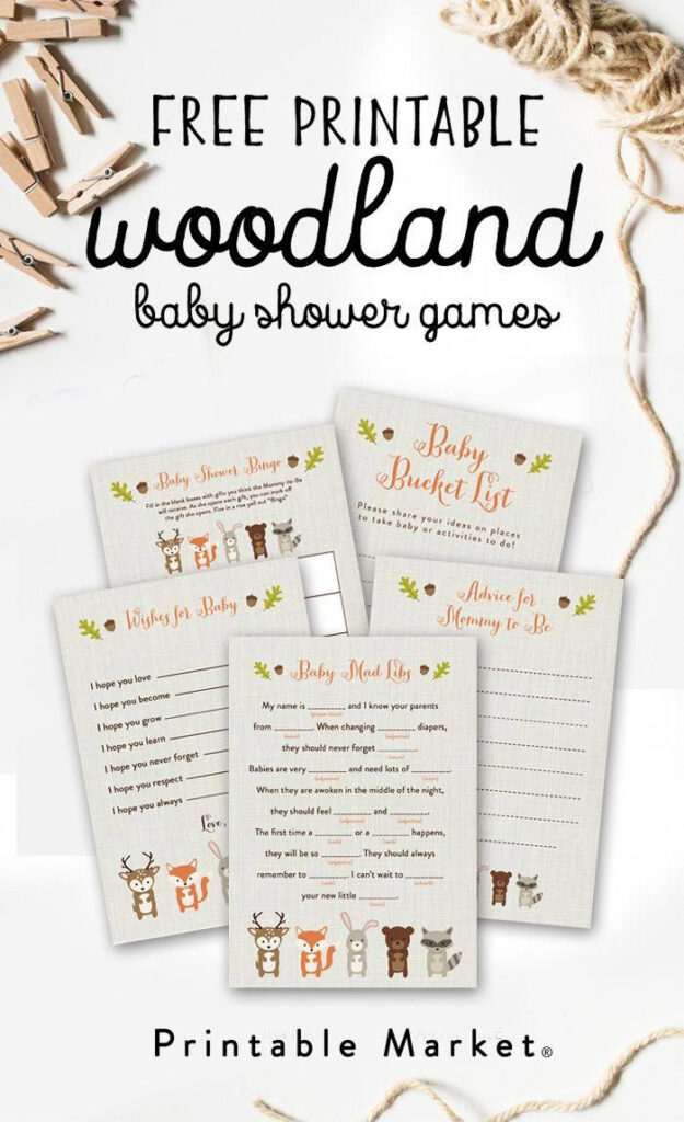 How Cute Is This Free Printable Woodland Fox Set Of Games Wishes For 