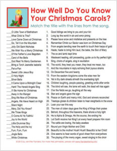 Image Result For Printable Christmas Song Games Christmas Song Games