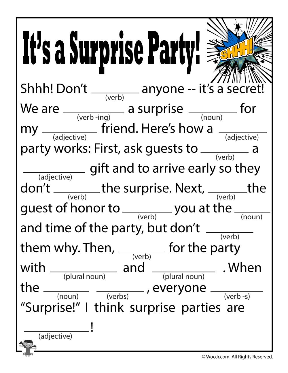 50th Birthday Party Mad Libs Printable 2024 Printablemadlibs