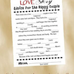 Items Similar To LOVE Story Wedding Mad Libs Style DAC2700 DIGITAL File