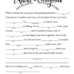 Mad Lib 1 Wedding Mad Libs Wedding Planning Printables Wedding