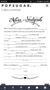 Mad Lib 1 Wedding Mad Libs Wedding Planning Printables Wedding