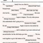 Mad Libs M Night Shyamalan Elementary Writing Mad Libs For Adults