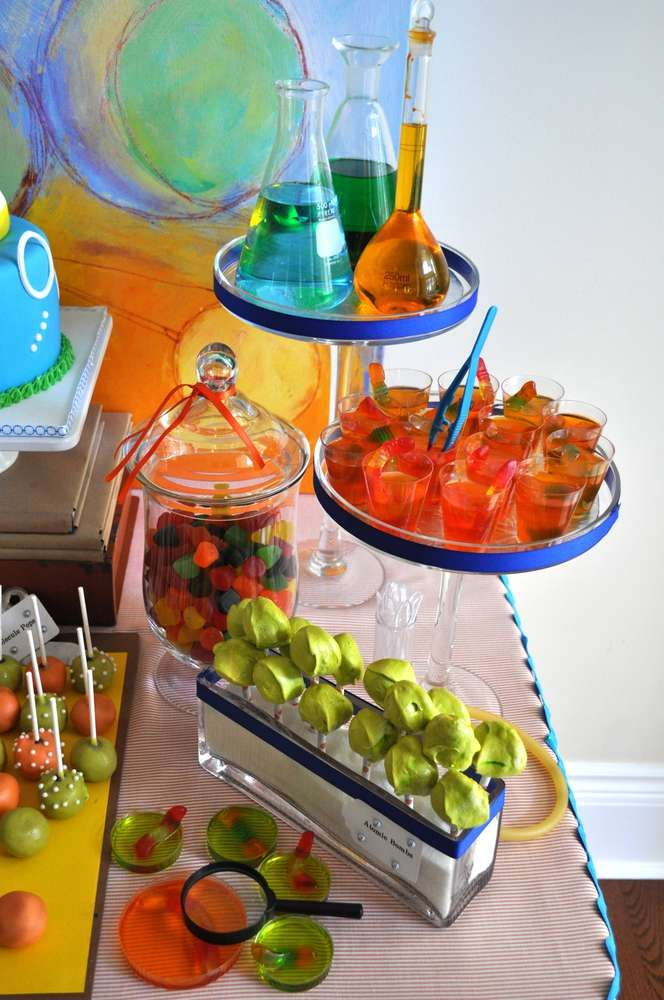 Mad Science Birthday Party Ideas Photo 15 Of 16 Science Party Food 