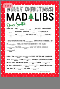 Pin By Jeanette Casey On Grammar Nouns And Adjectives Christmas Mad