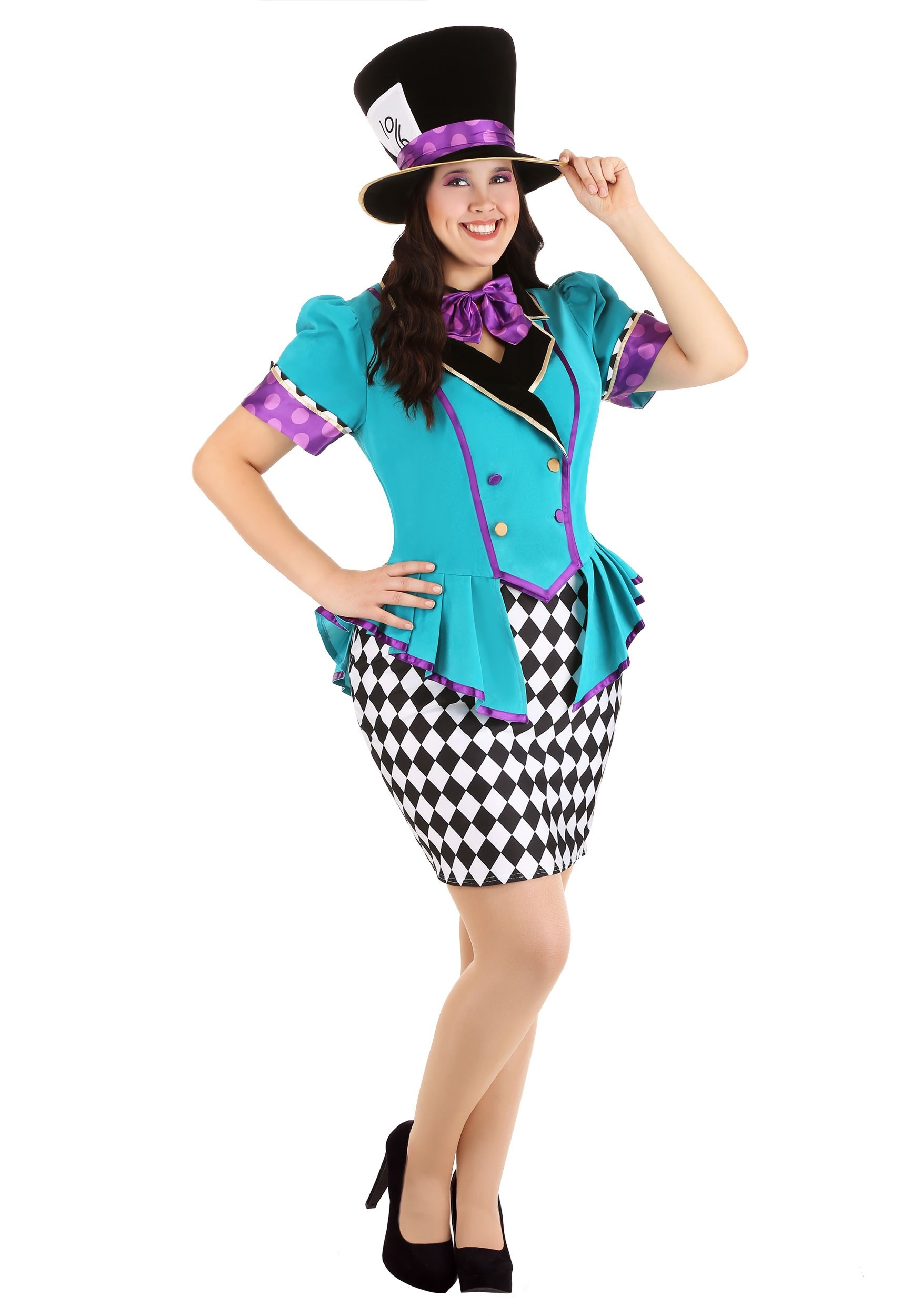 Plus Size Marvelously Mad Hatter Costume Walmart Walmart