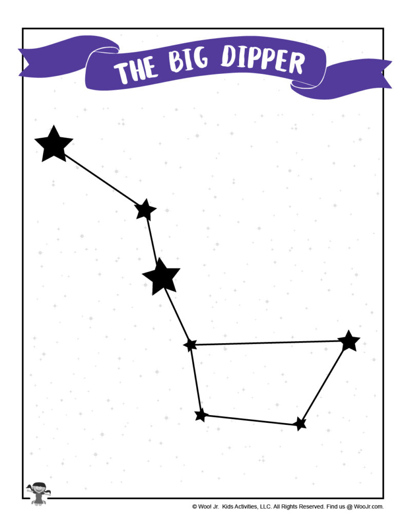 Printable Big Dipper Star Chart Woo Jr Kids Activities