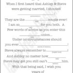 Printable Wedding Mad Lib A Fun Guest Book Alternative Etsy