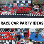 Race Car Themed 6th Birthday Party Spaceships And Laser Beams