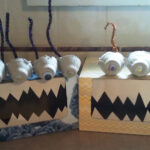 Recycled Craft Tissue Box Monsters aka Boogie Monsters Woo Jr