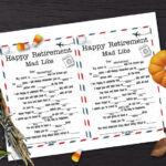 Retirement Mad Libs Happy Retirement Game Printable Etsy