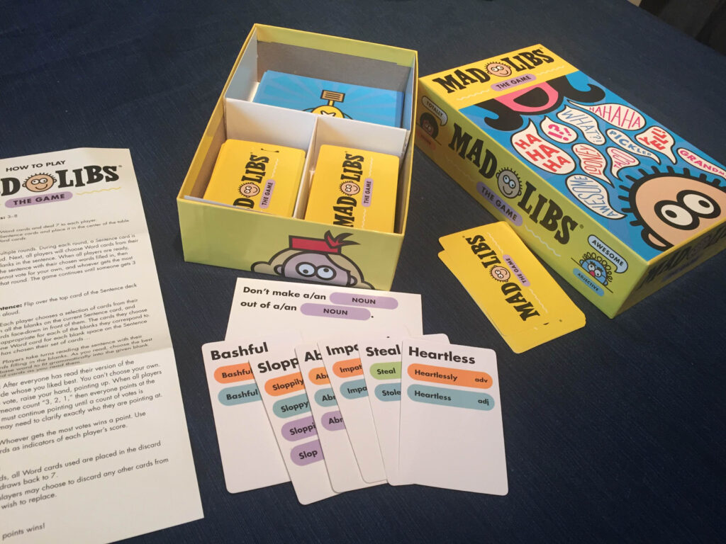 Review Mad Libs The Game GeekDad