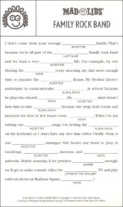 Rock n Roll Mad Libs 056346 Details Mad Libs Kids Mad Libs