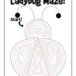 Spring Ladybug Printable Maze For Kids KEY Woo Jr Kids Activities