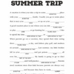 Summer Mad Libs Printable Mad Libs Printable Mad Libs Family Mad Libs