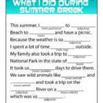 Summer Mad Libs Woo Jr Kids Activities English Lessons For Kids