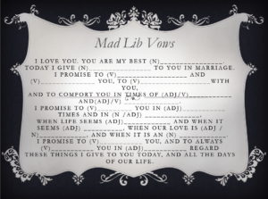 Ten Fun Wedding Mad Libs To Work Into Your Wedding BestBride101