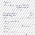 Wedding Vow Mad Libs Free Printable