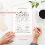 Wedding Vows Mad Libs Virtual Printable Funny Bridal Etsy