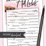Women s Birthday Mad Libs For Adults Printable Adult Etsy