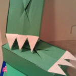 Your Finished Dinosaur Feet Tissue Box Craft Woo Jr Kids Activities
