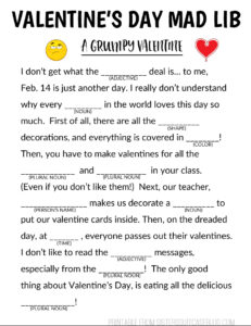 19 Romantic Valentine Mad Libs KittyBabyLove