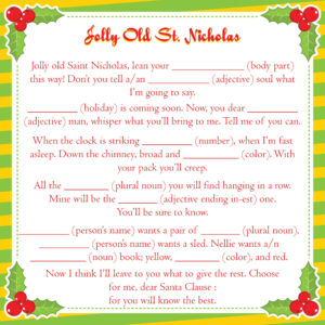 7 Best Christmas Mad Libs Printable Sheets Printablee