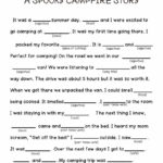 A Spooky Story Campfire Mad Libs Printable Printable Mad Libs Kids