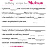 BIRTHDAY MAD LIBS Etsy