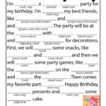 Birthday Party Mad Libs Woo Jr Kids Activities