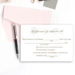 Blush Paperie Wedding RSVP Card Wording