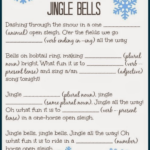 Christmas Carol Mad Libs Printable Christmas Mad Libs Christmas