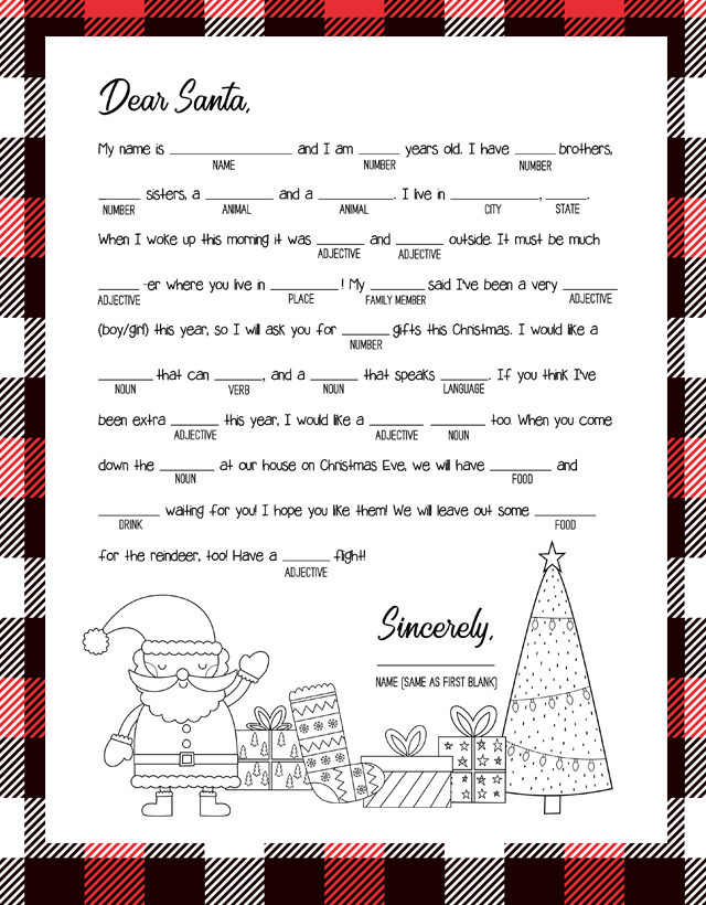 Christmas Mad Libs Printable My Sister s Suitcase