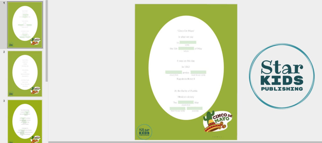 Cinco De Mayo Mad Libs Distance Learning Printables Etsy