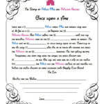 Disney Mad Libs Game For Bridal Shower Instant Download