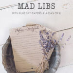 DIY Wedding Mad Libs Printable With Blue Sky Papers A Day Of K