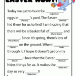 Easter Mad Libs Easter Hunt Classroom Jr Easter School Easter