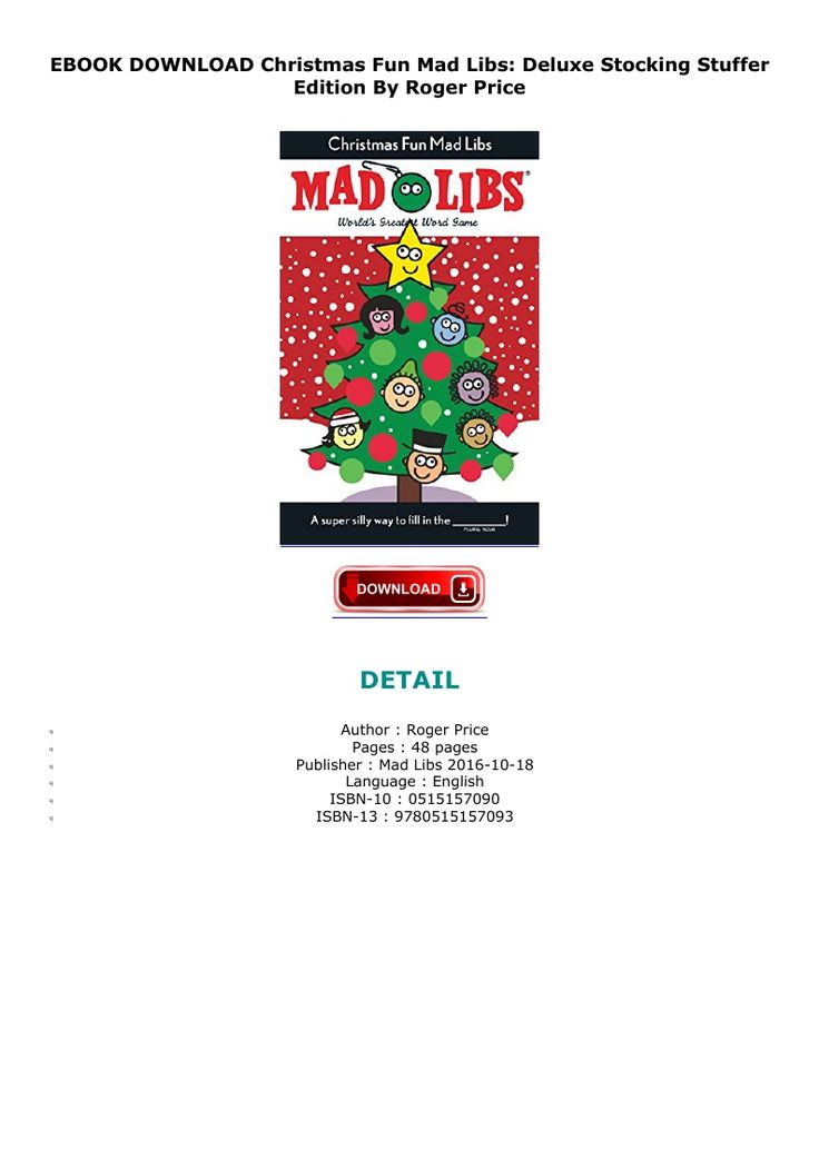 EBOOK DOWNLOAD Christmas Fun Mad Libs Deluxe Stocking Stuffer Edition 