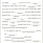 Family Tree Mad Libs Additional Photo inside Page Funny Mad