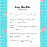 Free Instant Download Baby Shower Mad Libs Template