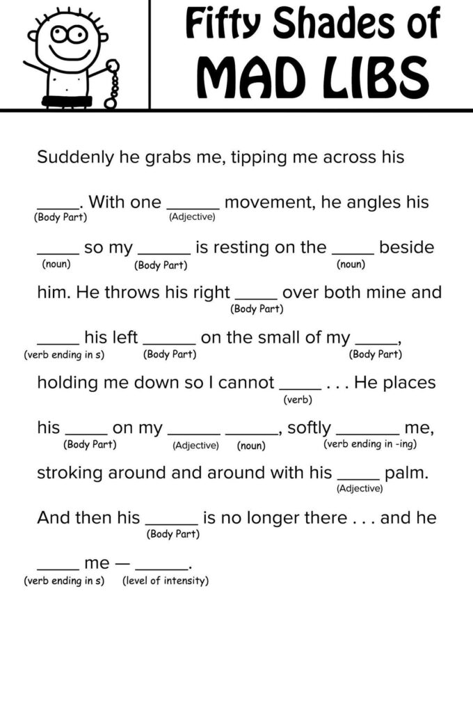 Free Printable Mad Libs For Middle School Students Free Printable