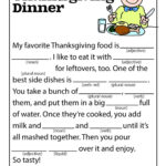 Free Printable Thanksgiving Mad Libs Free Printable