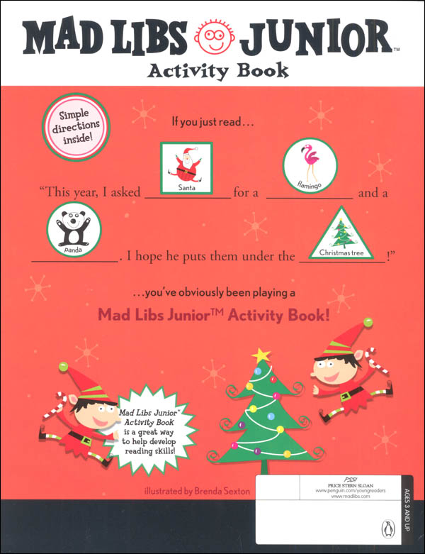 Have A Crazy Christmas Mad Libs Junior Activity Book Price Stern 