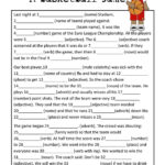 Mad Libs Basketball Game Parts Of Speech Worksheets Kids Mad Libs